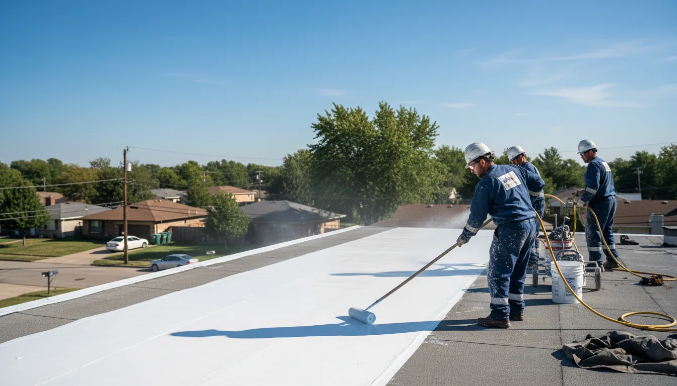 Commercial roof coating in Climax, MI near me